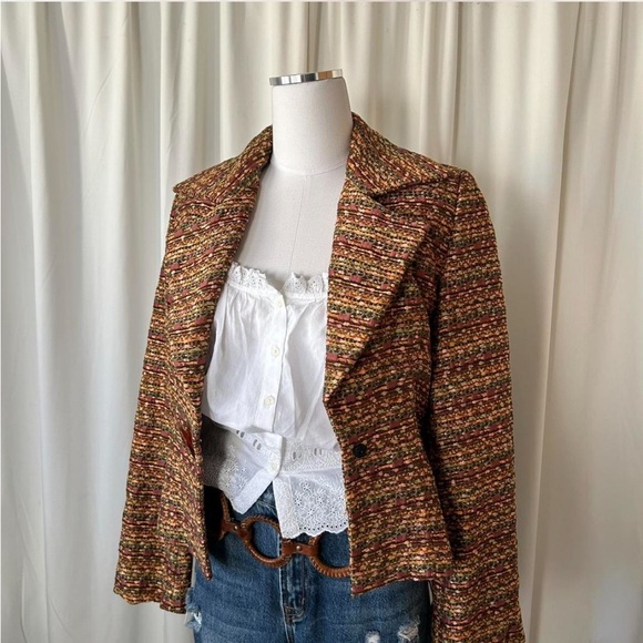 Vintage Austin Reed Multicolored tweed blazer jacket. - Picture 5 of 8